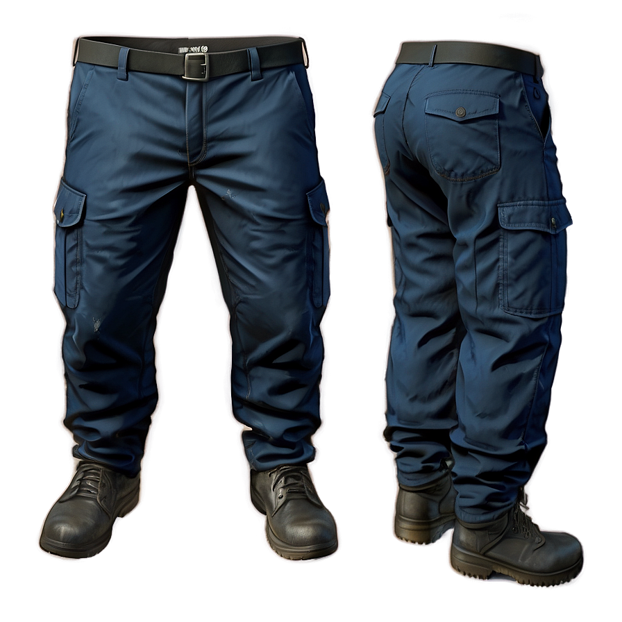 Navy Cargo Pants Png 06132024 PNG Image