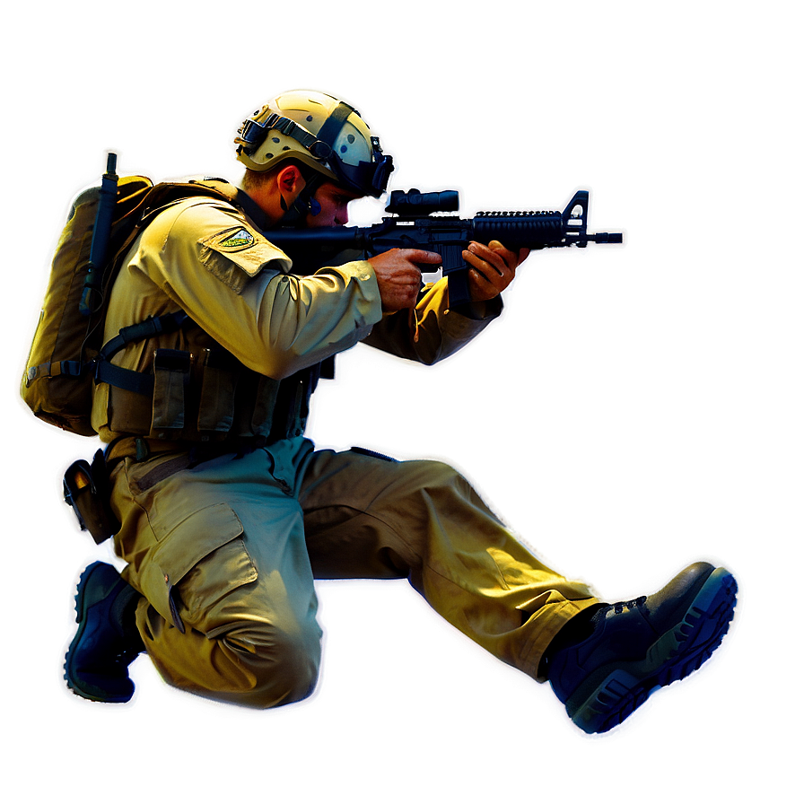 Navy Seal Action Pose Png 06282024 PNG Image