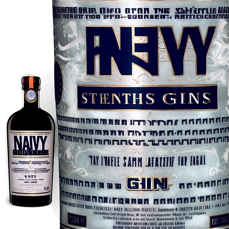 Navy Strength Gin Png 06252024 PNG Image