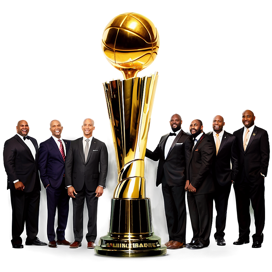 Nba Finals Trophy Moment Png 06212024 PNG Image