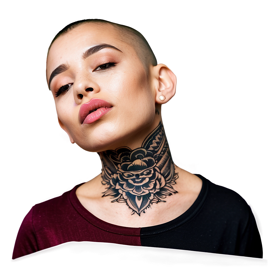 Neck Tattoo A PNG Image