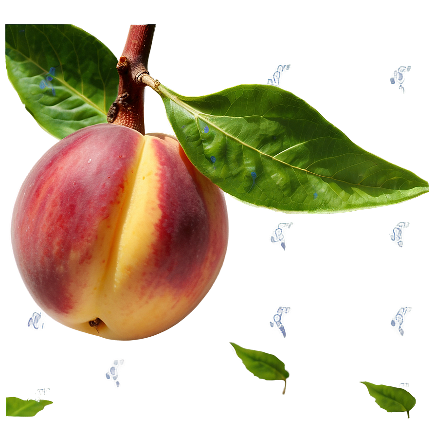 Nectarine On Tree Png Obf53 PNG Image