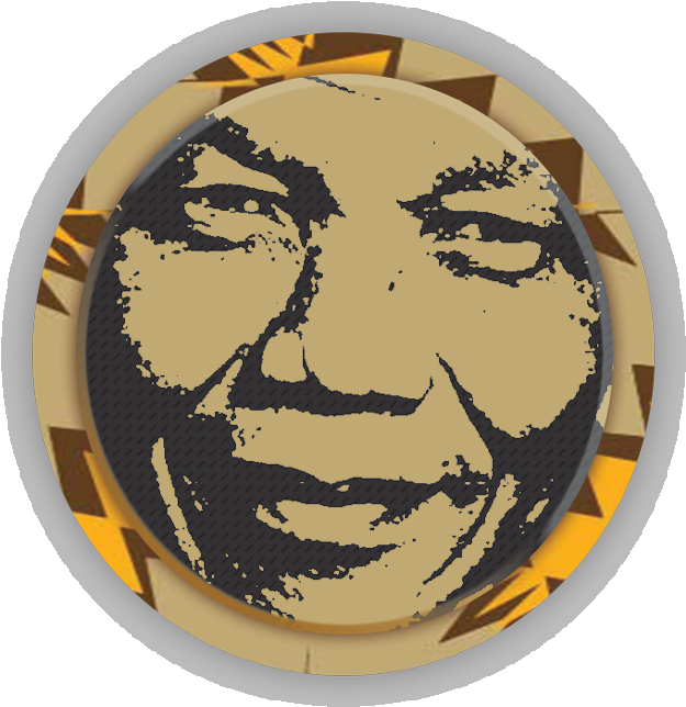 Nelson Mandela Iconic Portrait PNG Image