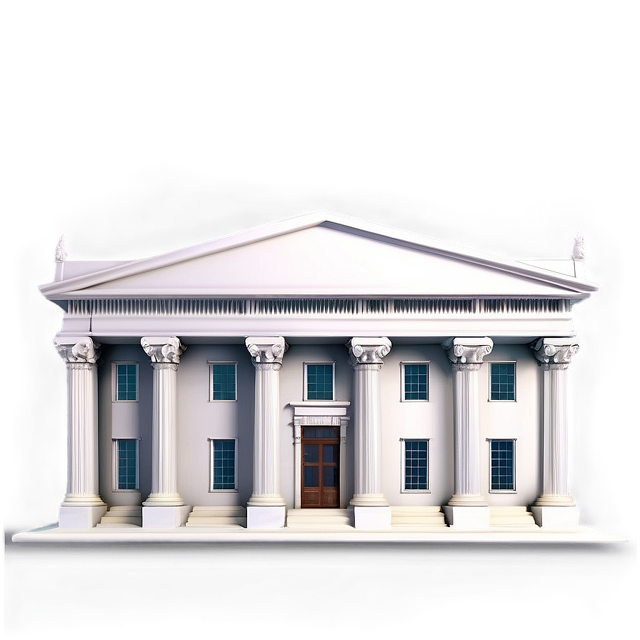 Neoclassical Bank Building Png 75 PNG Image