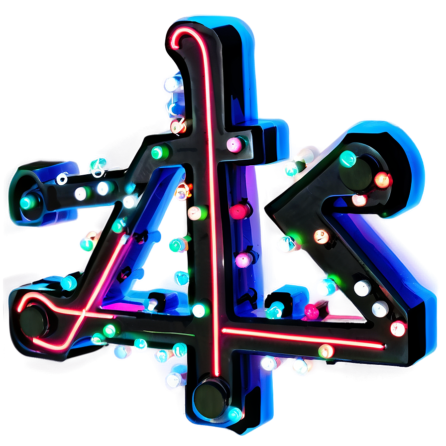 Neon A PNG Image