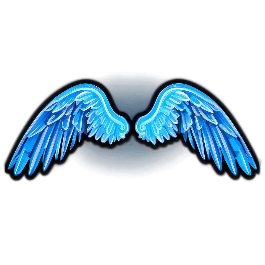 Neon Angel Wings Symbol Png Liv PNG Image