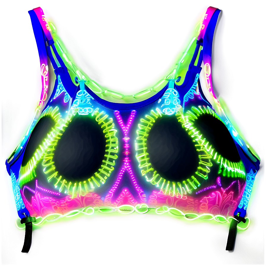 Neon Bikini Top Png Pyj40 PNG Image