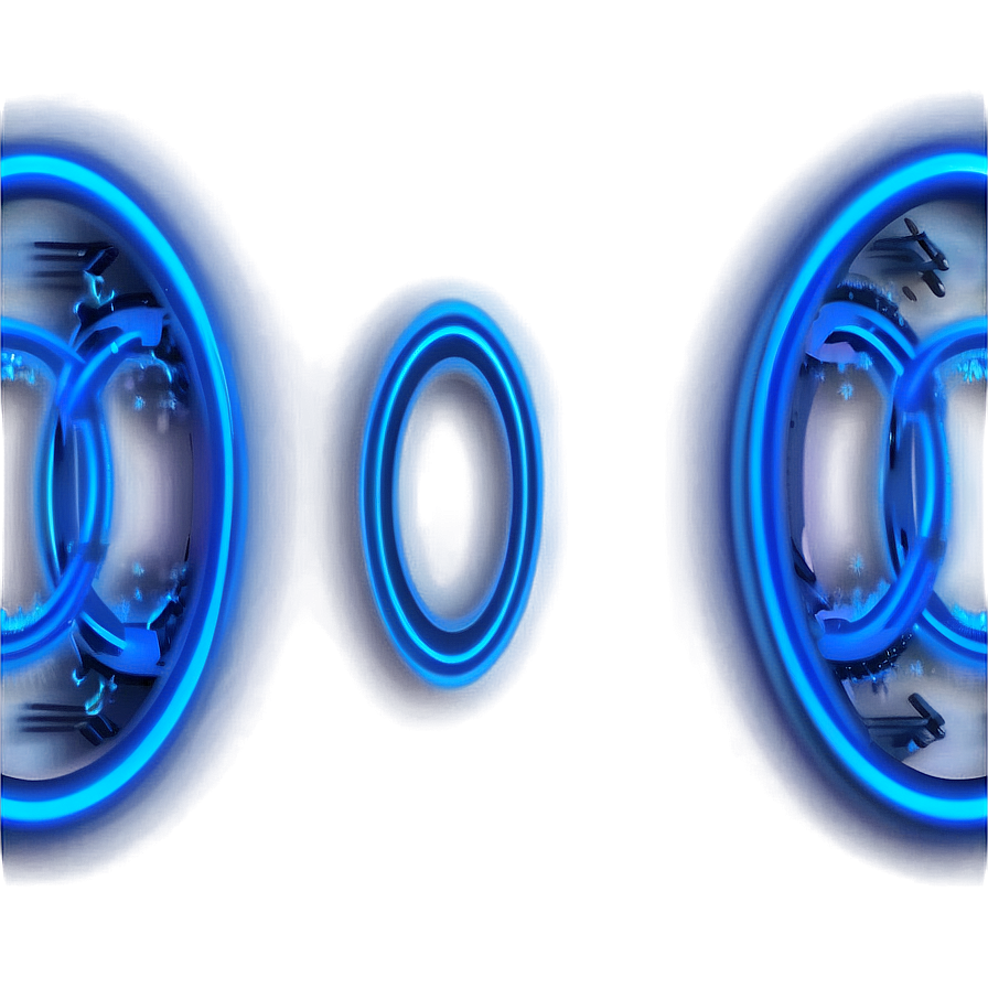 Neon Blue Circle Png 8 PNG Image