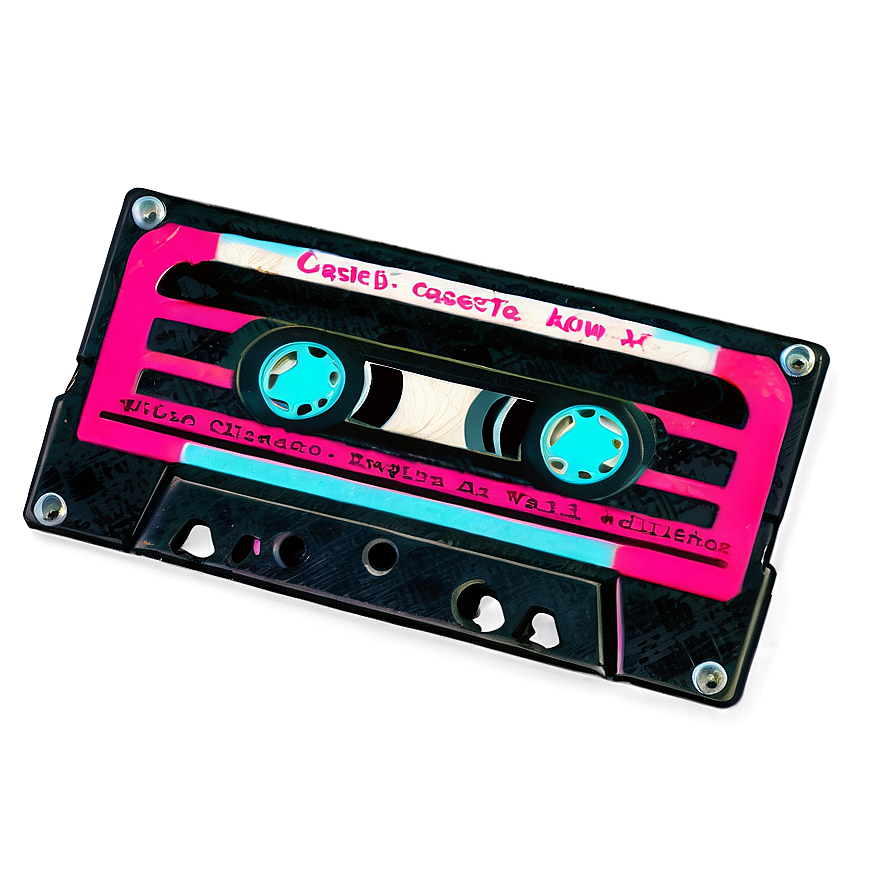 Neon Cassette Tape Png 28 PNG Image