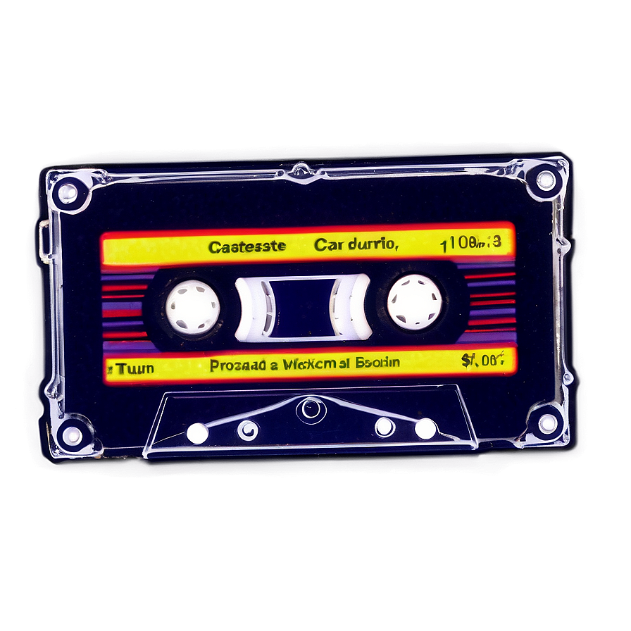 Neon Cassette Tape Png 45 PNG Image