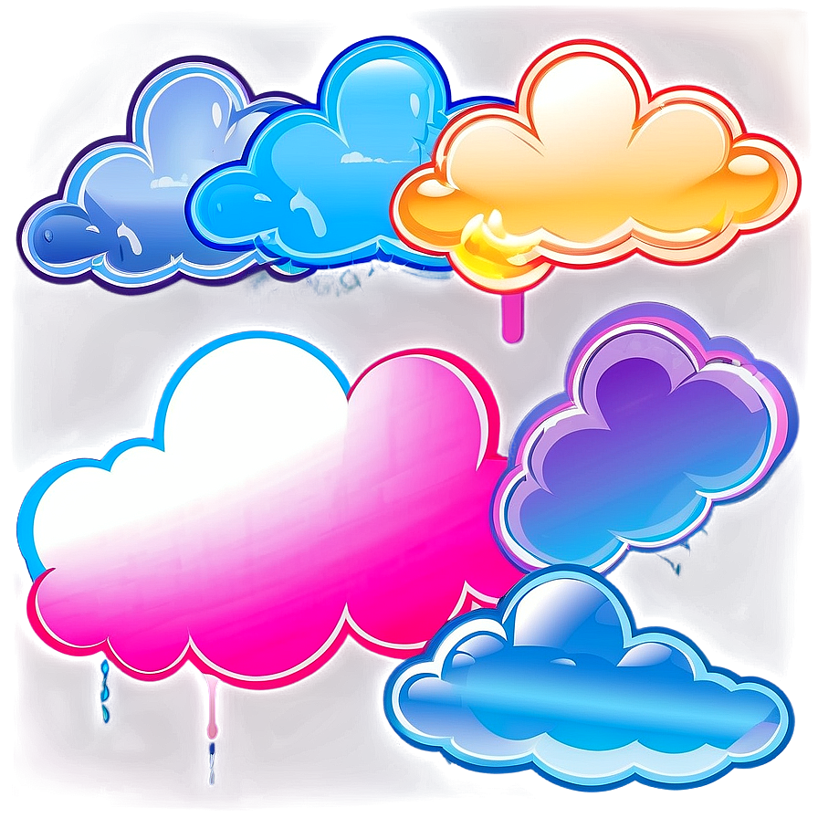 Neon Clouds Png 30 PNG Image