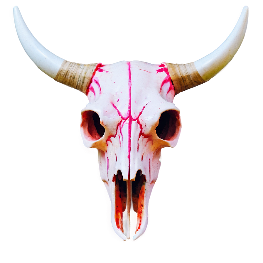 Neon Cow Skull Png 06132024 PNG Image