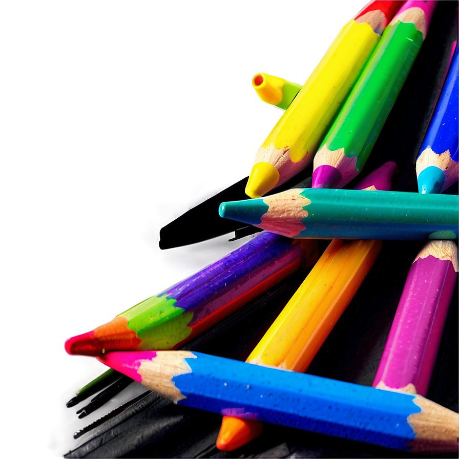 Neon Crayons Png 05252024 PNG Image