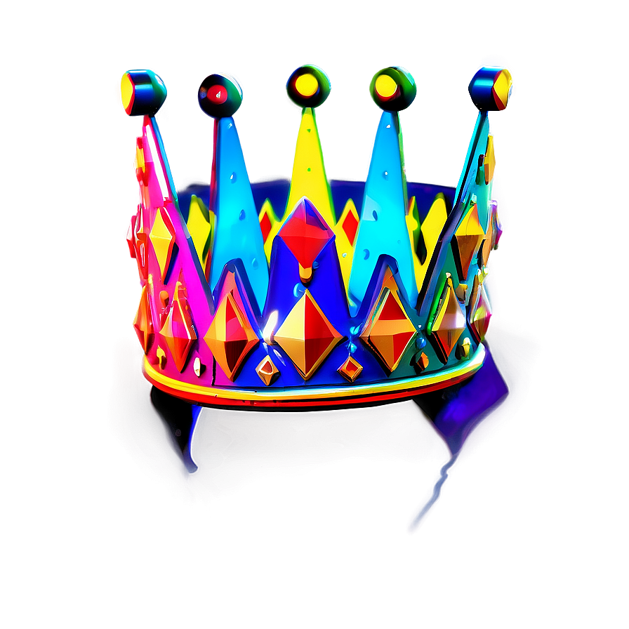 Neon Crown Background Png 17 PNG Image