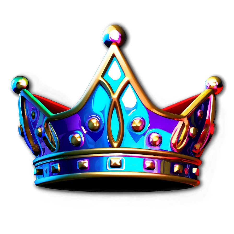 Neon Crown Badge Png Nbt81 PNG Image