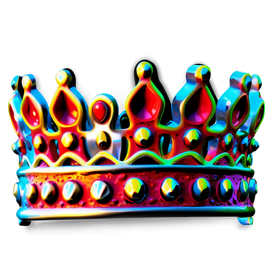 Neon Crown Motif Png 34 PNG Image