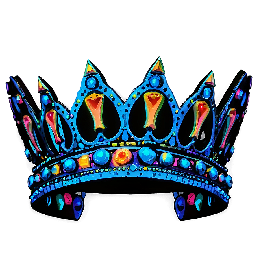 Neon Crown Outline Png 43 PNG Image