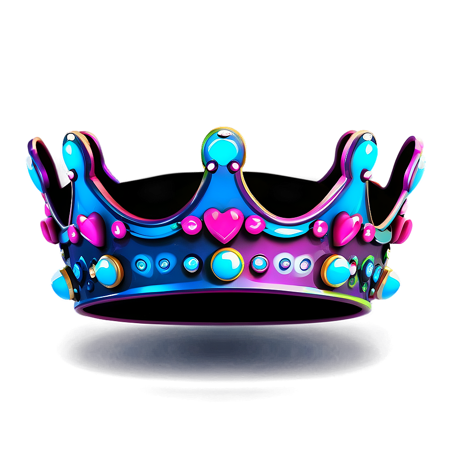 Neon Crown Vector Png 06272024 PNG Image