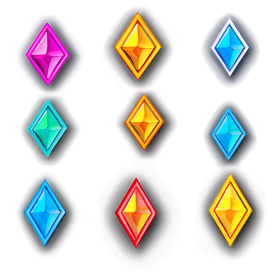 Neon Diamond Shape Png 05252024 PNG Image