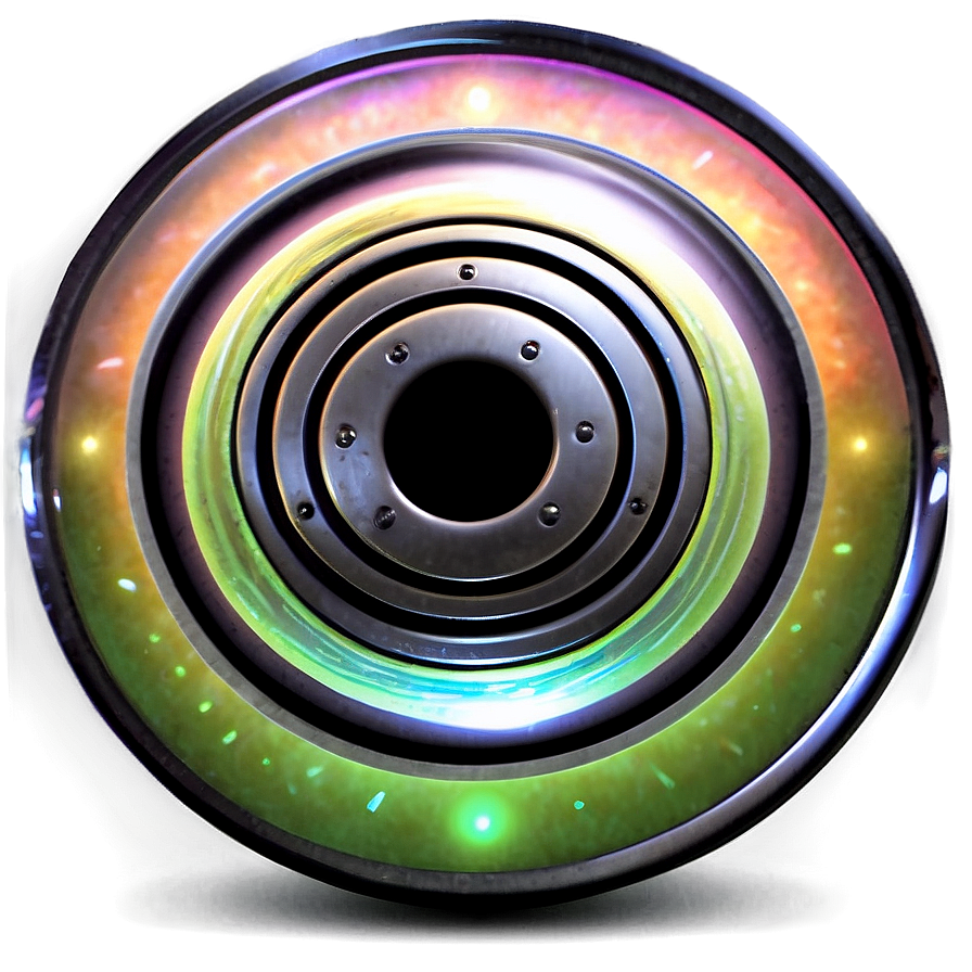 Neon Glowing Disc Png Qli PNG Image