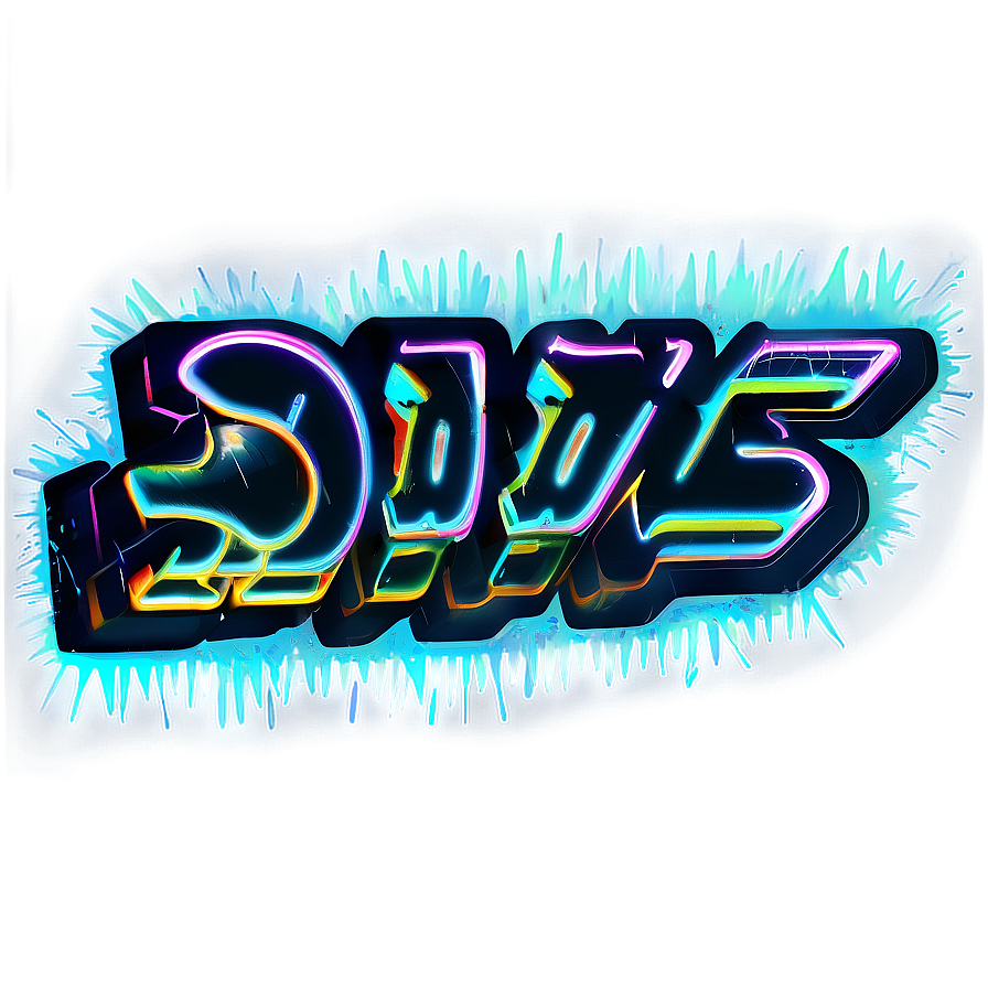 Neon Graffiti Png Dsw79 PNG Image