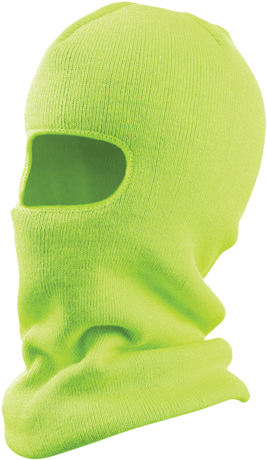 Neon Green Balaclava PNG Image