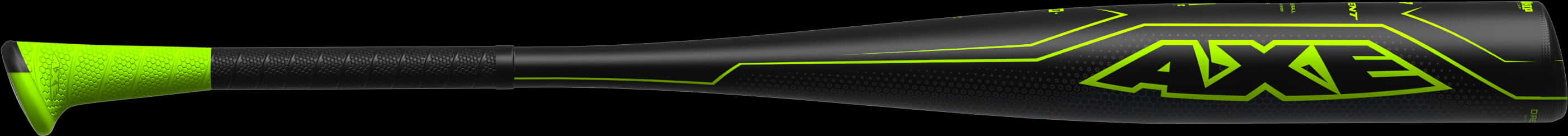 Neon Green Black Axe Baseball Bat PNG Image