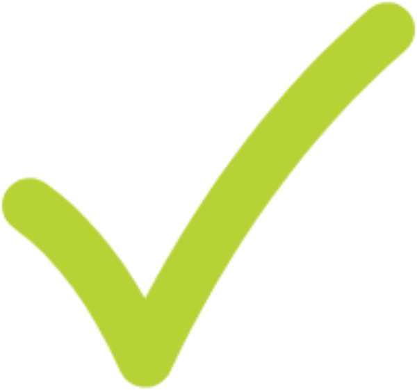 Neon Green Check Mark PNG Image