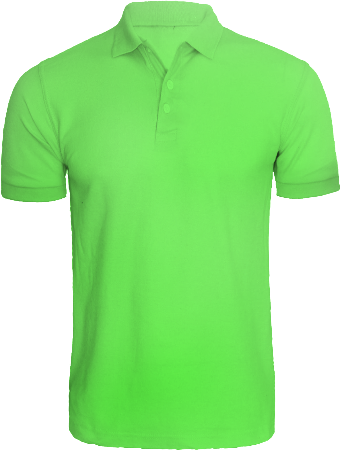 Neon Green Polo Shirt PNG Image