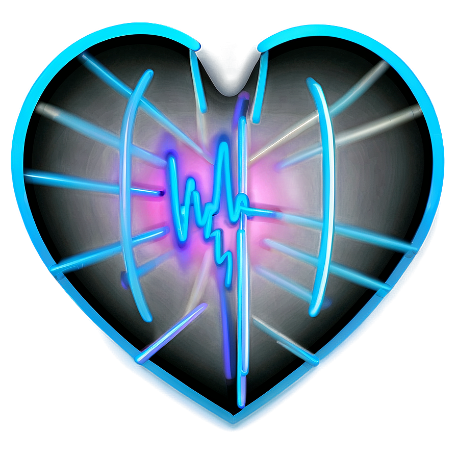 Neon Heart Background Png Dcr94 PNG Image