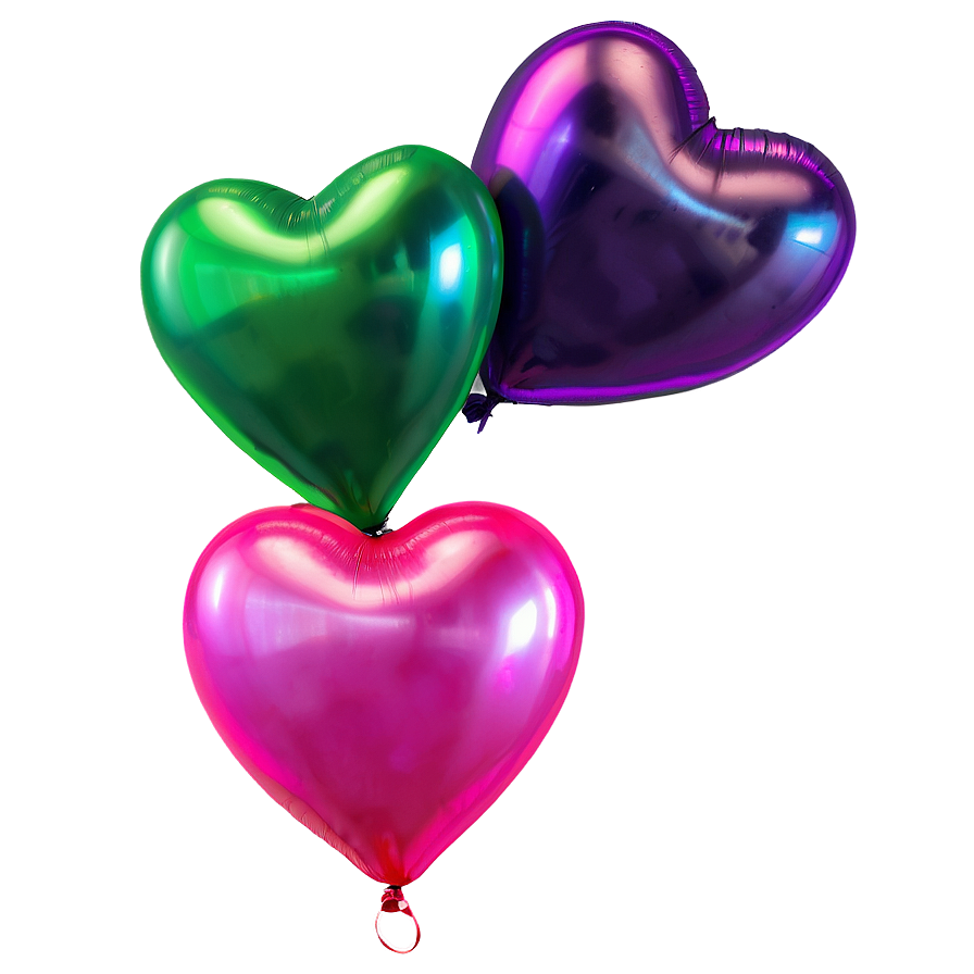 Neon Heart Balloon Png 11 PNG Image