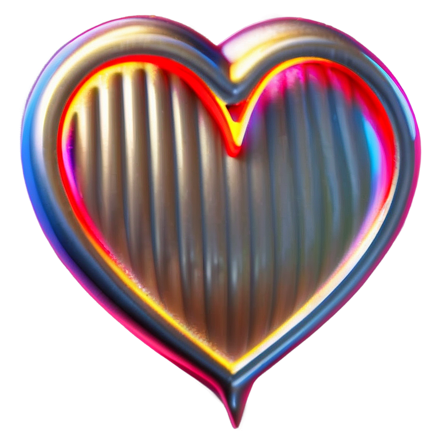 Neon Heart Clipart Png Suw PNG Image