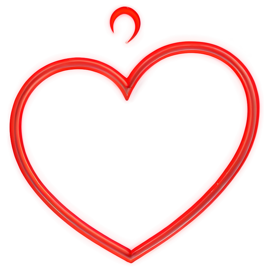 Neon Heart Clipart Png Tij PNG Image