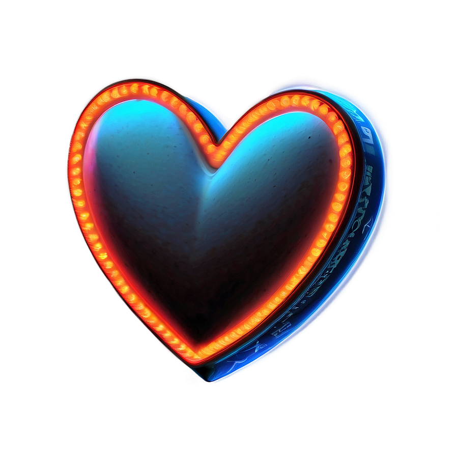 Neon Heart Light Png 59 PNG Image