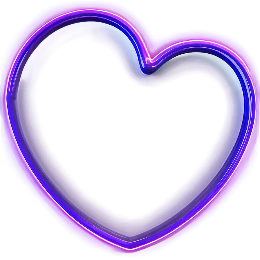 Neon Heart Light Png D PNG Image