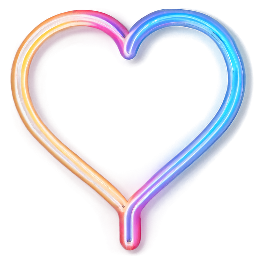 Neon Heart Shape Png Rhv59 PNG Image