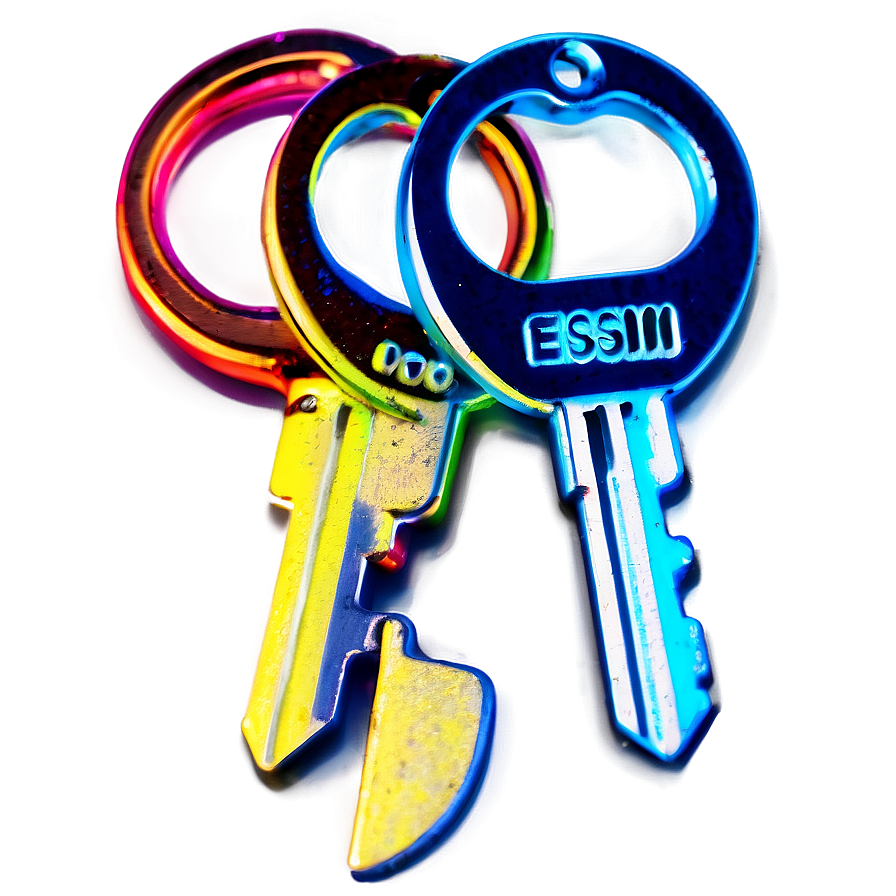 Neon Keys Png 42 PNG Image