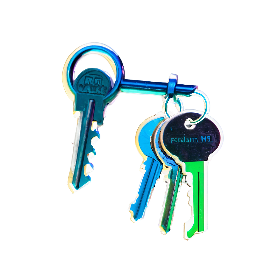 Neon Keys Png Mln80 PNG Image