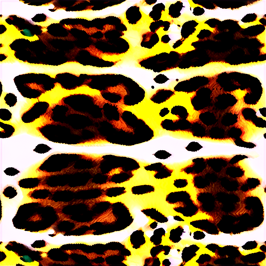 Neon Leopard Pattern Png Ter PNG Image