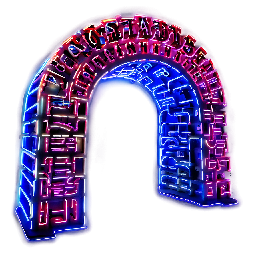 Neon Light Arch Png Yul PNG Image