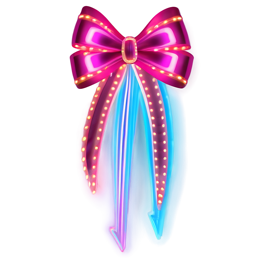 Neon Light Bow Png 20 PNG Image