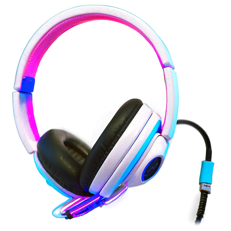 Neon Light Headphones Png Ojg PNG Image