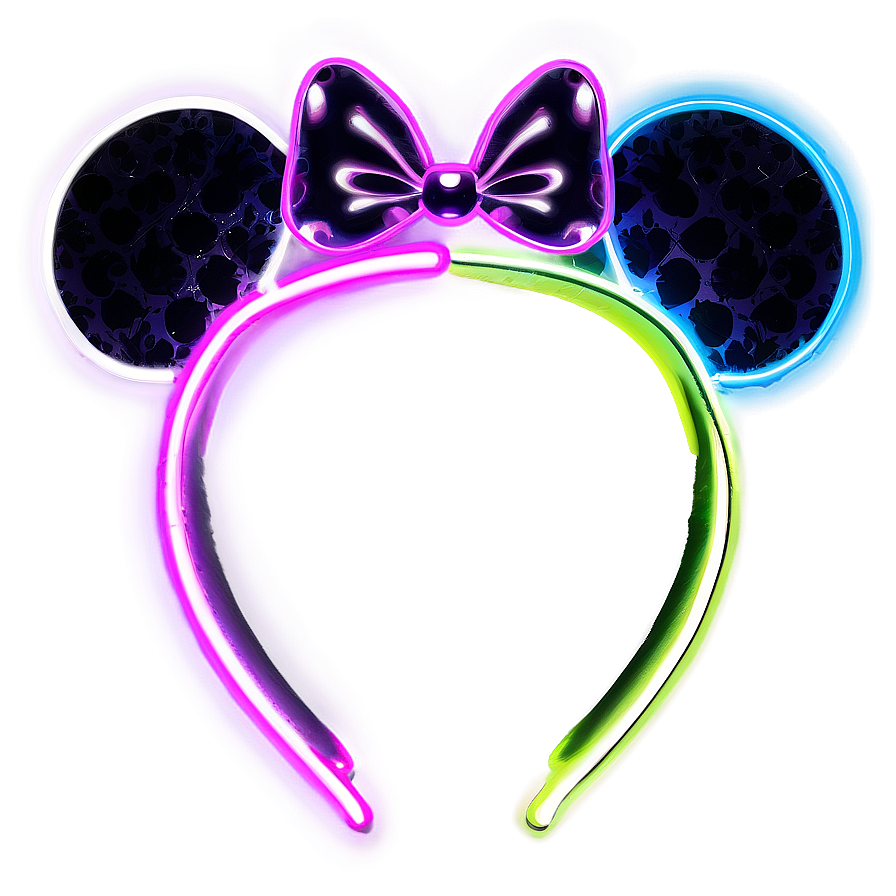 Neon Mouse Ears Png Sie2 PNG Image