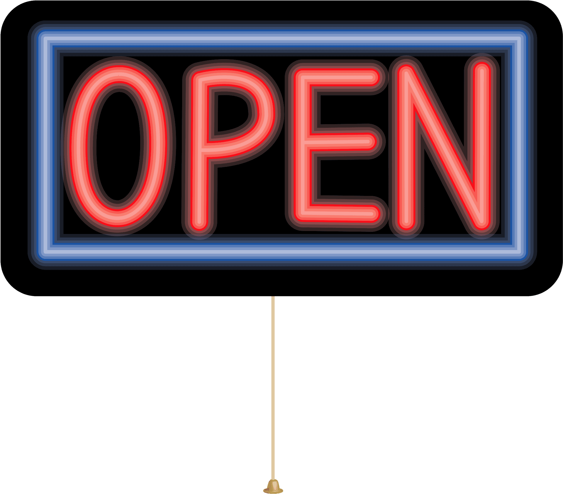 Neon Open Sign PNG Image