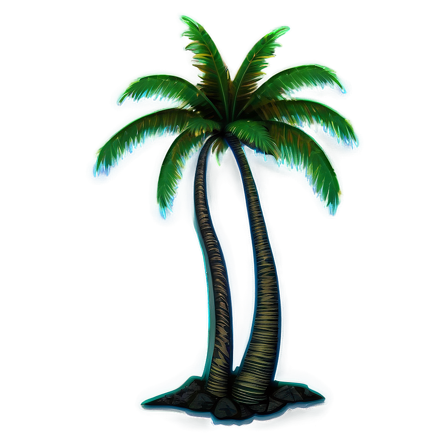 Neon Palm Tree Png Ate44 PNG Image