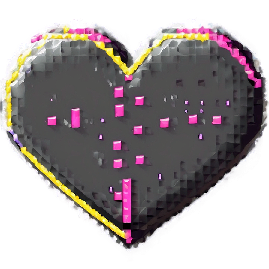 Neon Pixel Heart Png 71 PNG Image