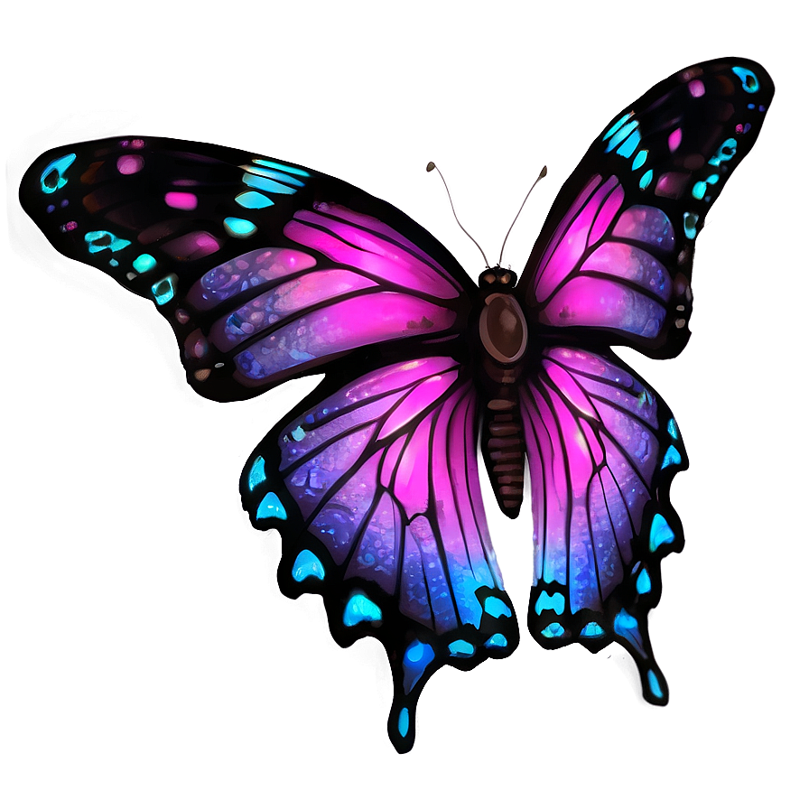 Neon Purple Butterfly Png 63 PNG Image