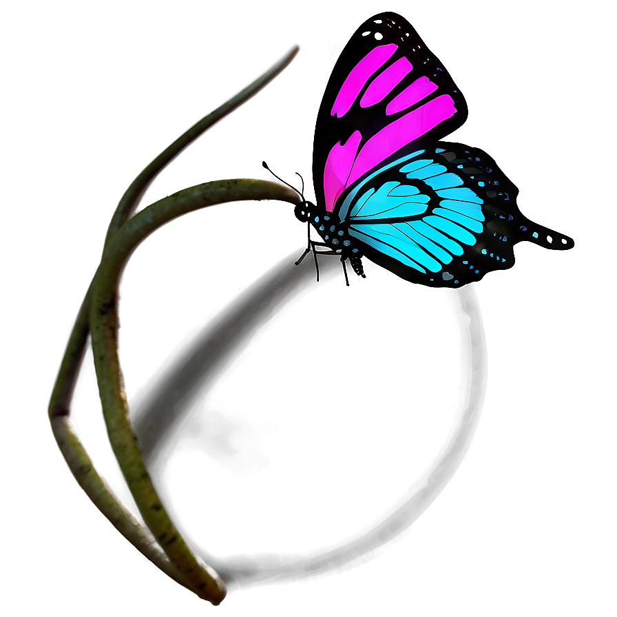 Neon Purple Butterfly Png Xef PNG Image