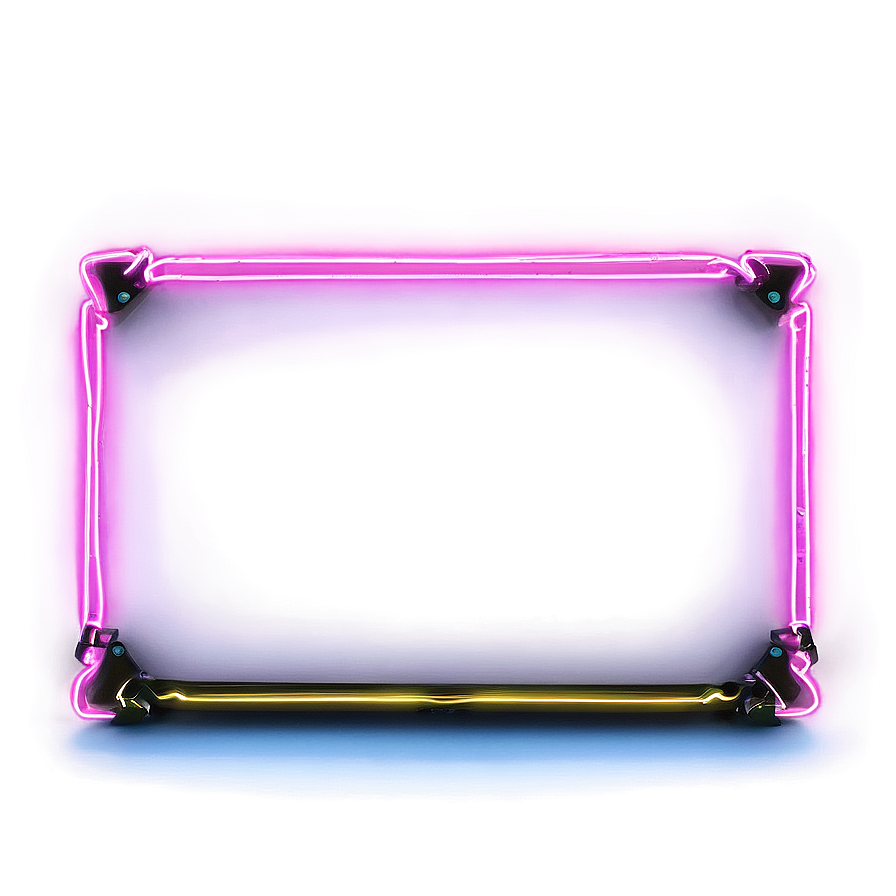 Neon Rectangle Aesthetic Png Fyg11 PNG Image