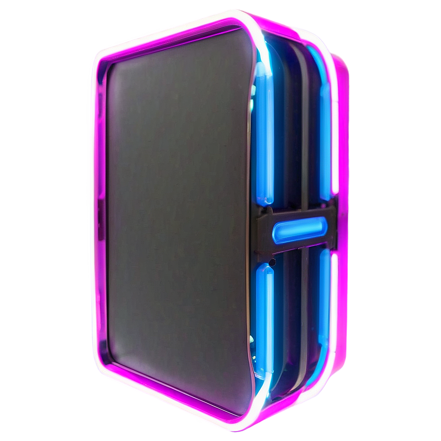 Neon Rectangle Graphic Png 06272024 PNG Image